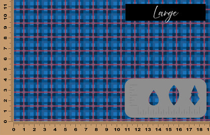 DecoCraft Christmas - Plaid - Blue and Red Plaid