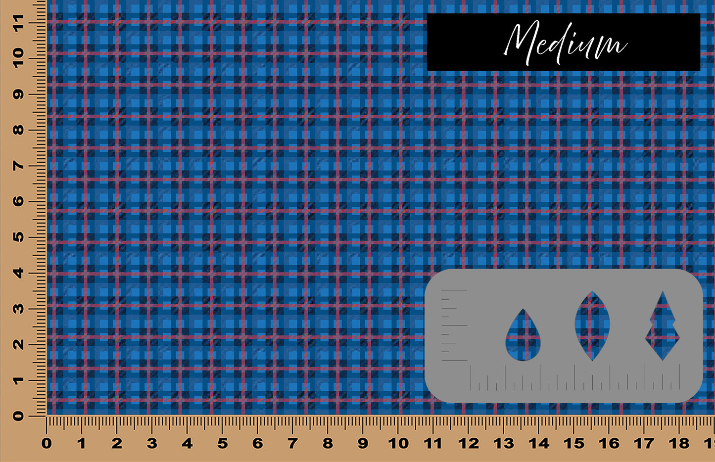 DecoCraft Christmas - Plaid - Blue and Red Plaid