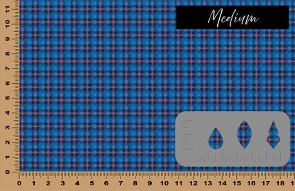 DecoCraft Christmas - Plaid - Blue and Red Plaid