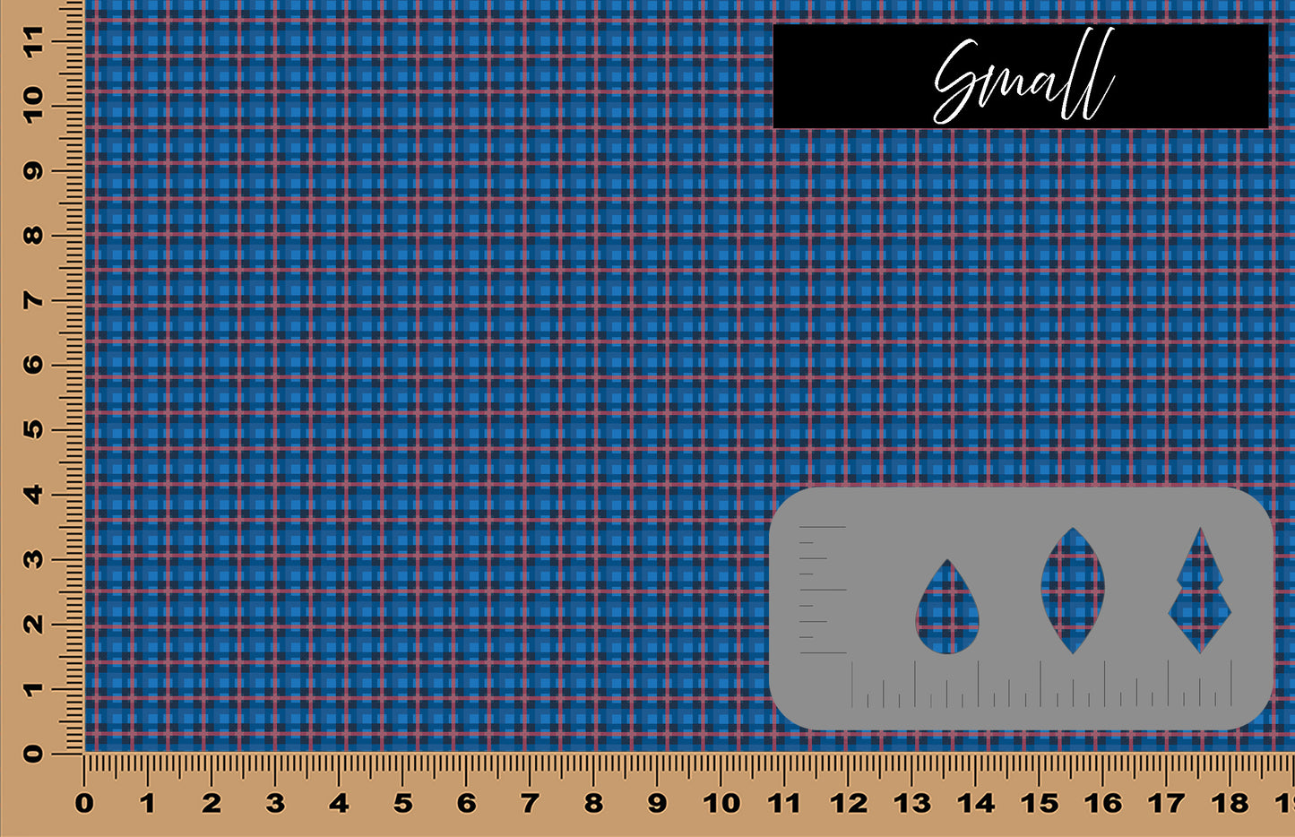 DecoCraft Christmas - Plaid - Blue and Red Plaid