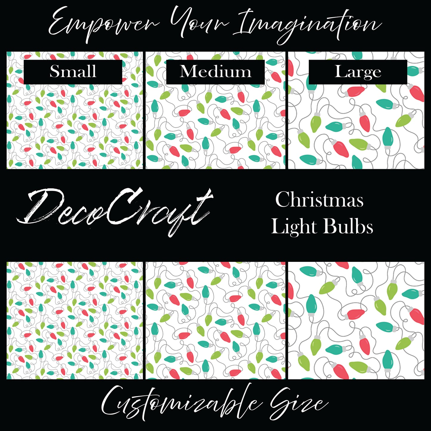 DecoCraft Christmas - Christmas Light Bulbs