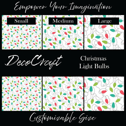DecoCraft Christmas - Christmas Light Bulbs