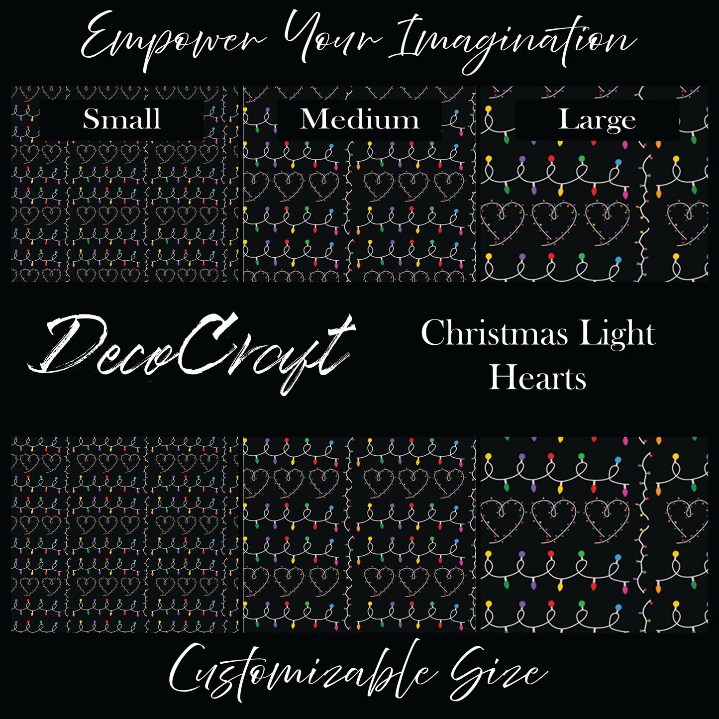 DecoCraft Christmas - Christmas Lights Hearts