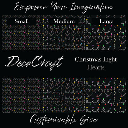 DecoCraft Christmas - Christmas Lights Hearts