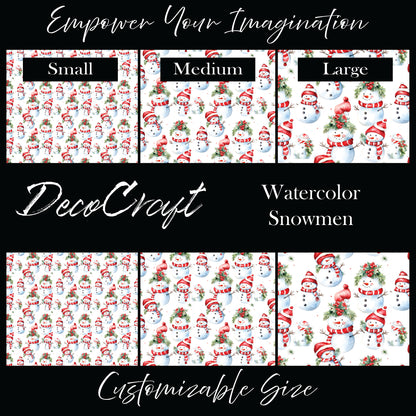 DecoCraft Christmas - Snowmen - Watercolor Snowmen