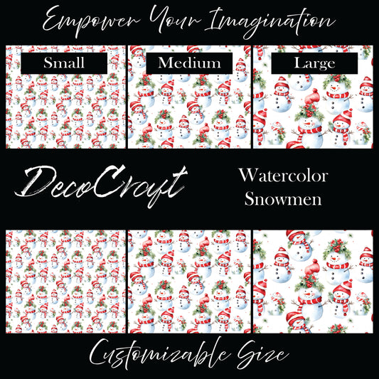 DecoCraft Christmas - Snowmen - Watercolor Snowmen