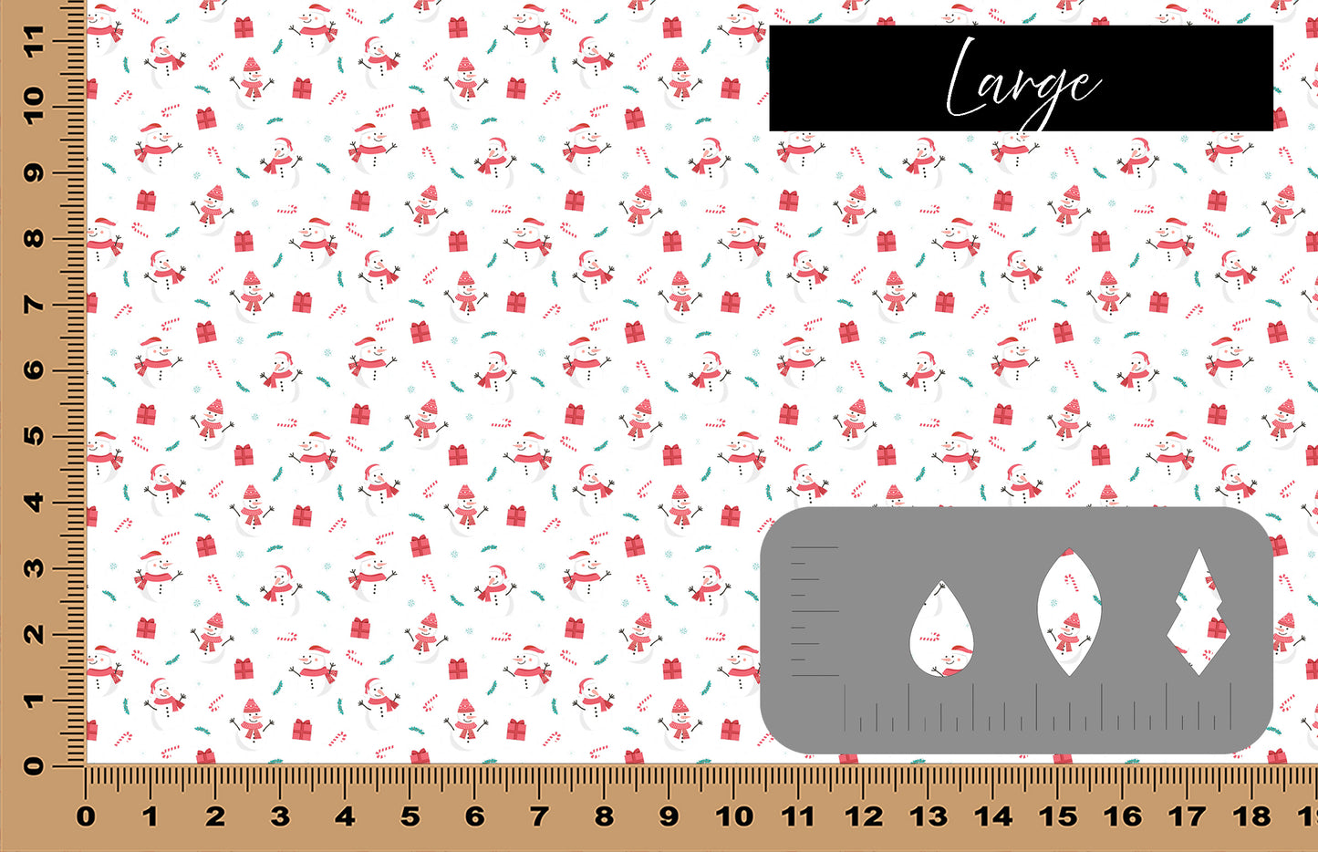 DecoCraft Christmas - Snowmen - Candy Cane Snowmen