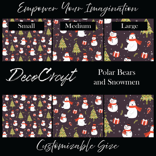 DecoCraft Christmas - Snowmen - Polar Bears & Snowmen