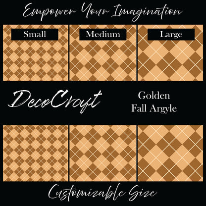 DecoCraft - Plaid - Golden Fall Argyle