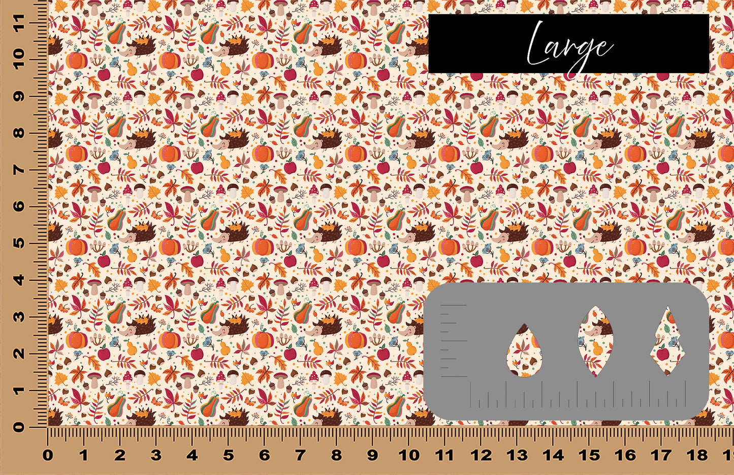 DecoCraft - Fall/Autumn - Pumpkins, Leaves, and Porcupines