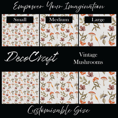 DecoCraft - Flowers & Greenery - Vintage Mushrooms