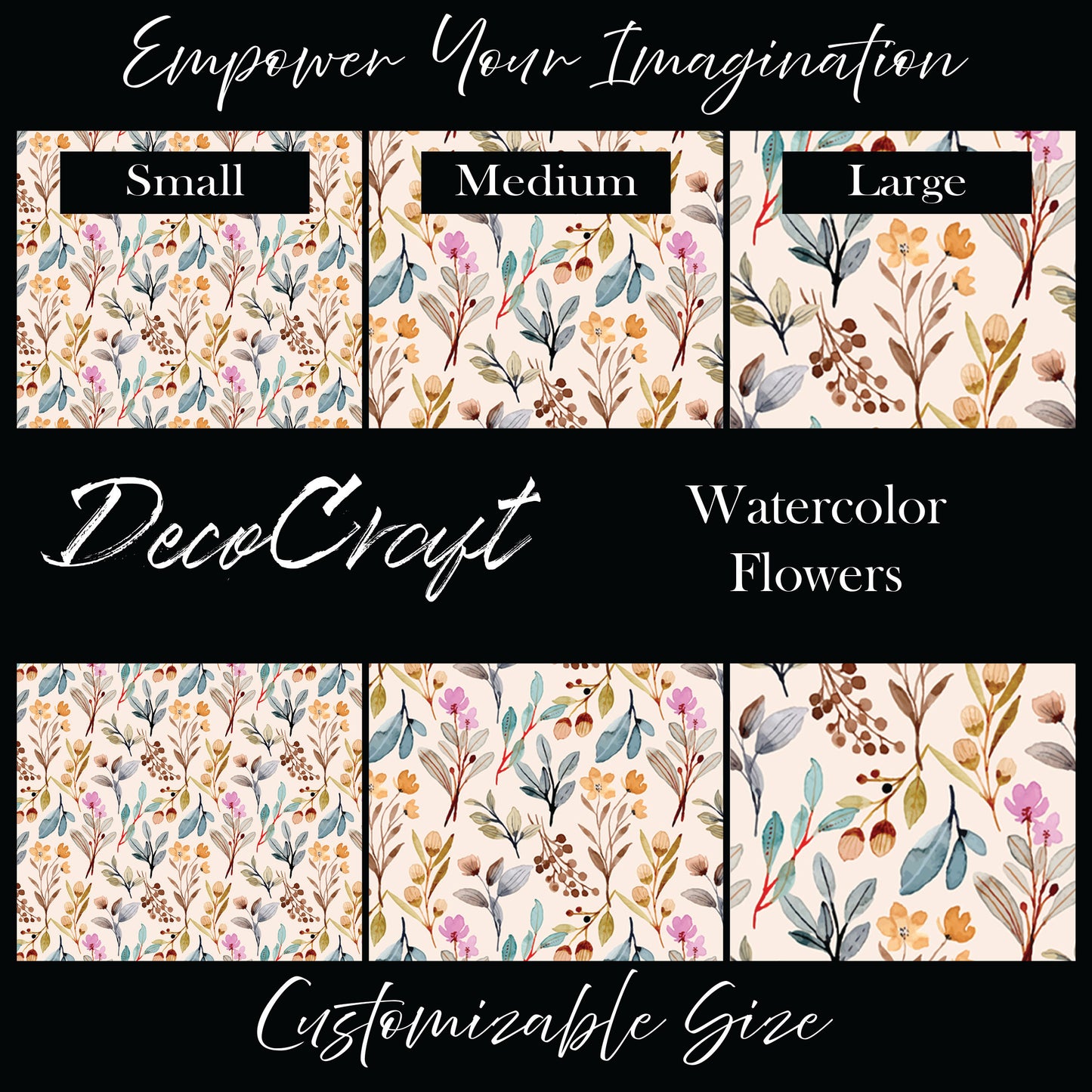 DecoCraft - Flowers & Greenery - Watercolor Flowers