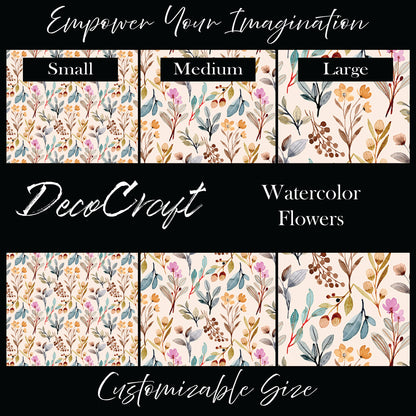 DecoCraft - Flowers & Greenery - Watercolor Flowers
