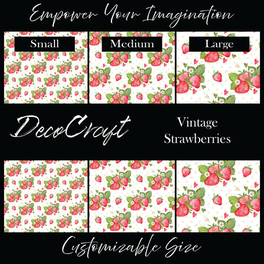 DecoCraft - Flowers & Greenery - Vintage Strawberries