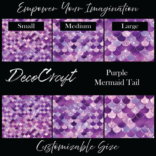 DecoCraft - Fairy Tales - Purple Mermaid Tail