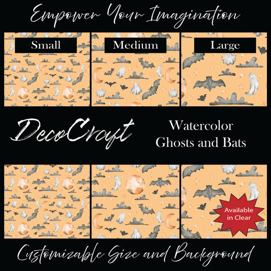DecoCraft - Halloween - Watercolor Ghosts and Bats