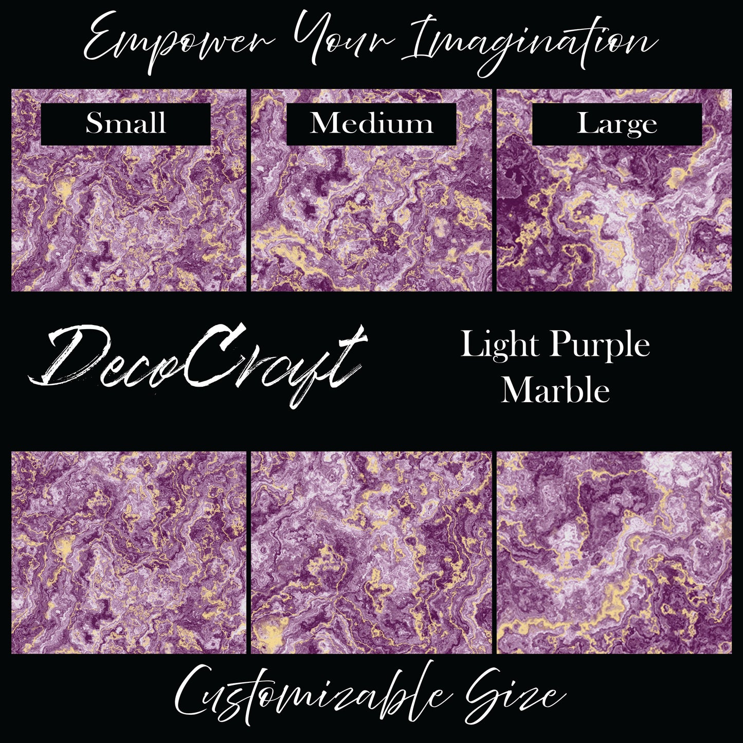 DecoCraft - Marble - Light Purple