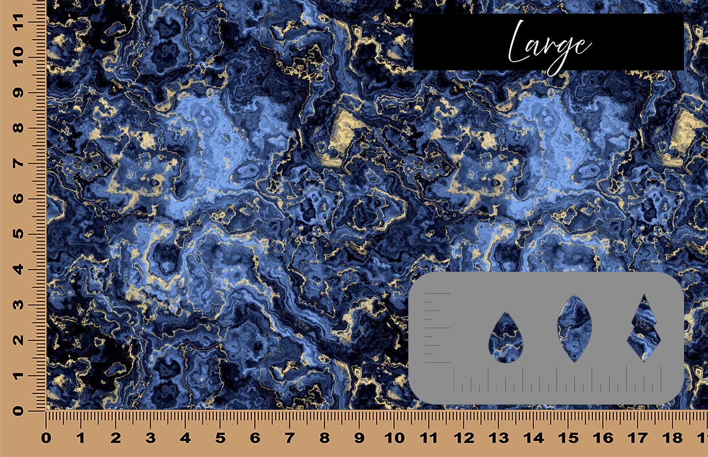 DecoCraft - Marble - Dark Blue Sapphire