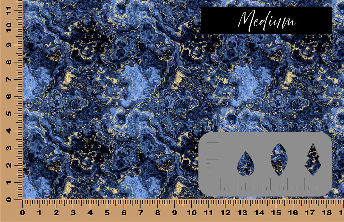 DecoCraft - Marble - Dark Blue Sapphire