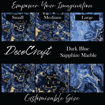 DecoCraft - Marble - Dark Blue Sapphire