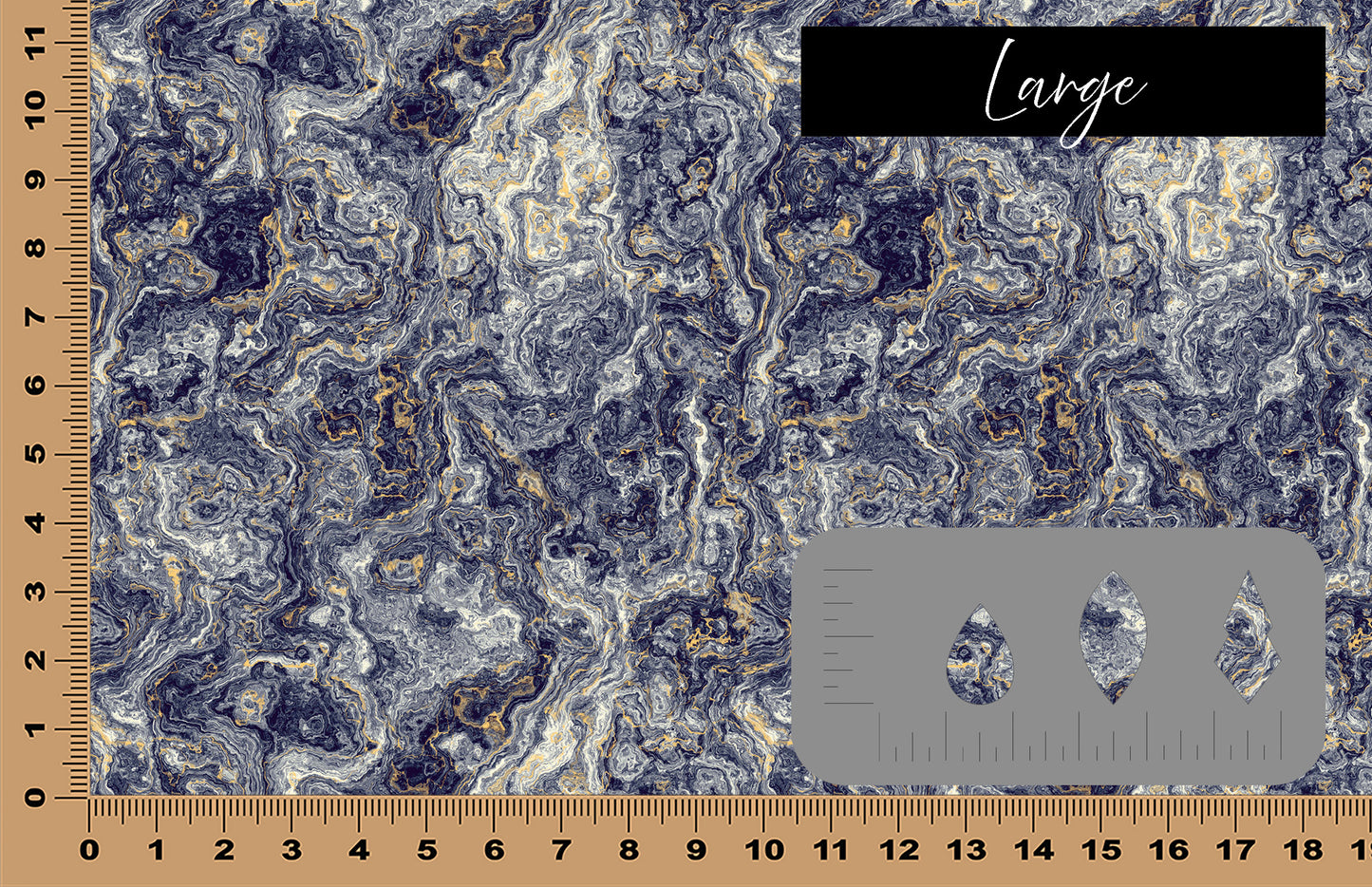 DecoCraft - Marble - Blue and Gray