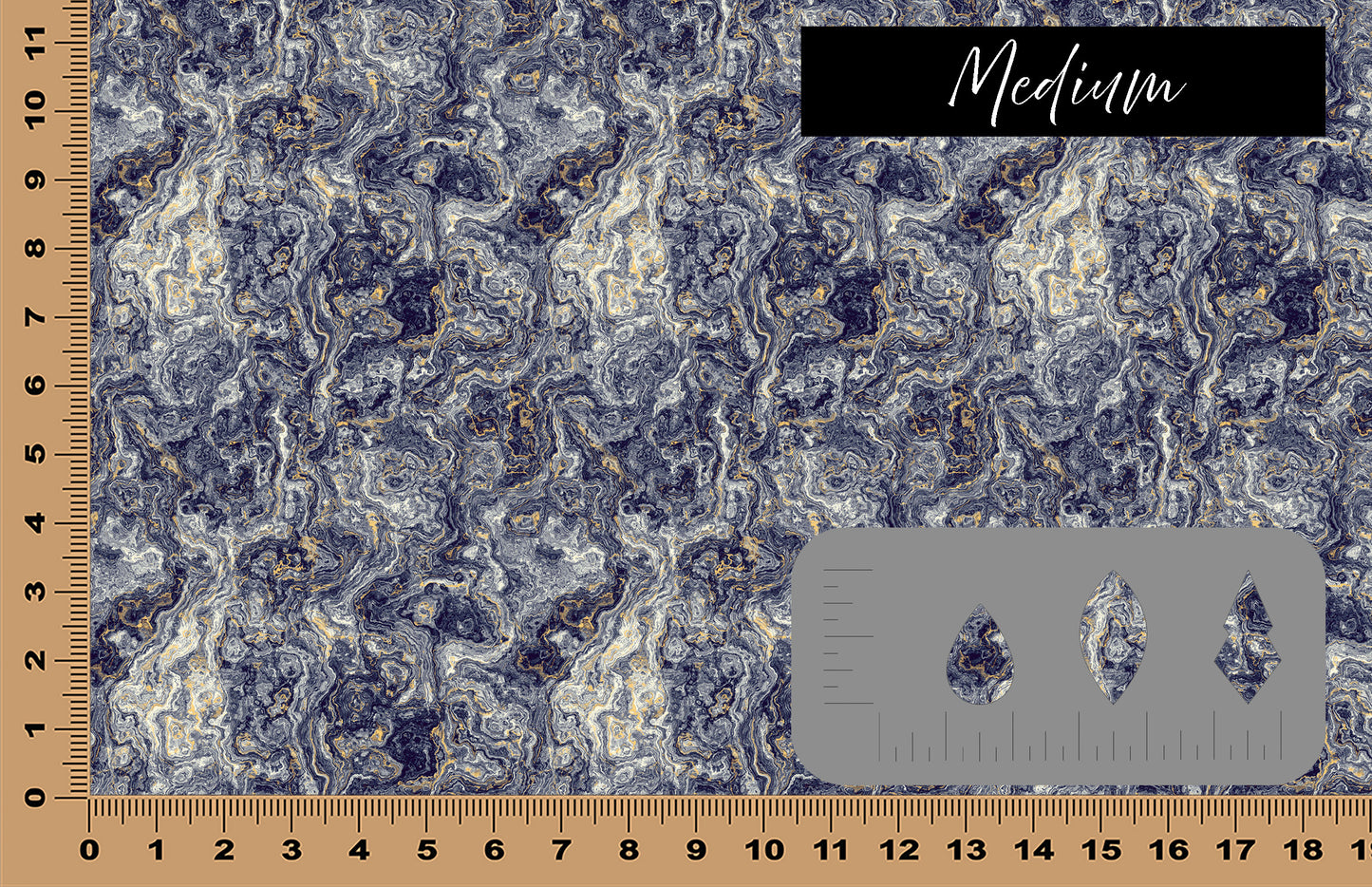 DecoCraft - Marble - Blue and Gray