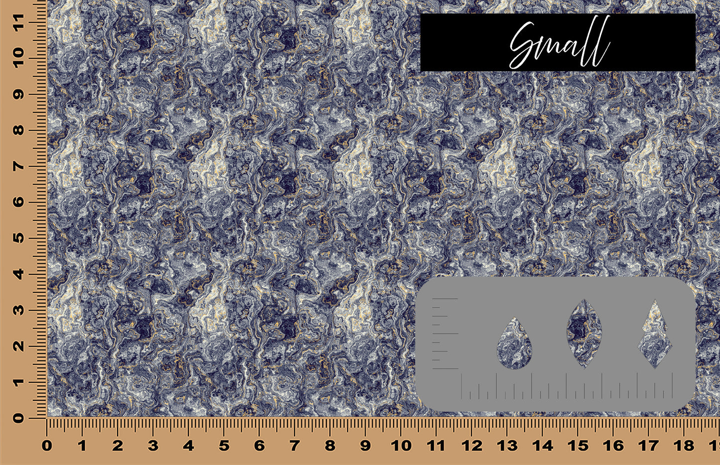 DecoCraft - Marble - Blue and Gray