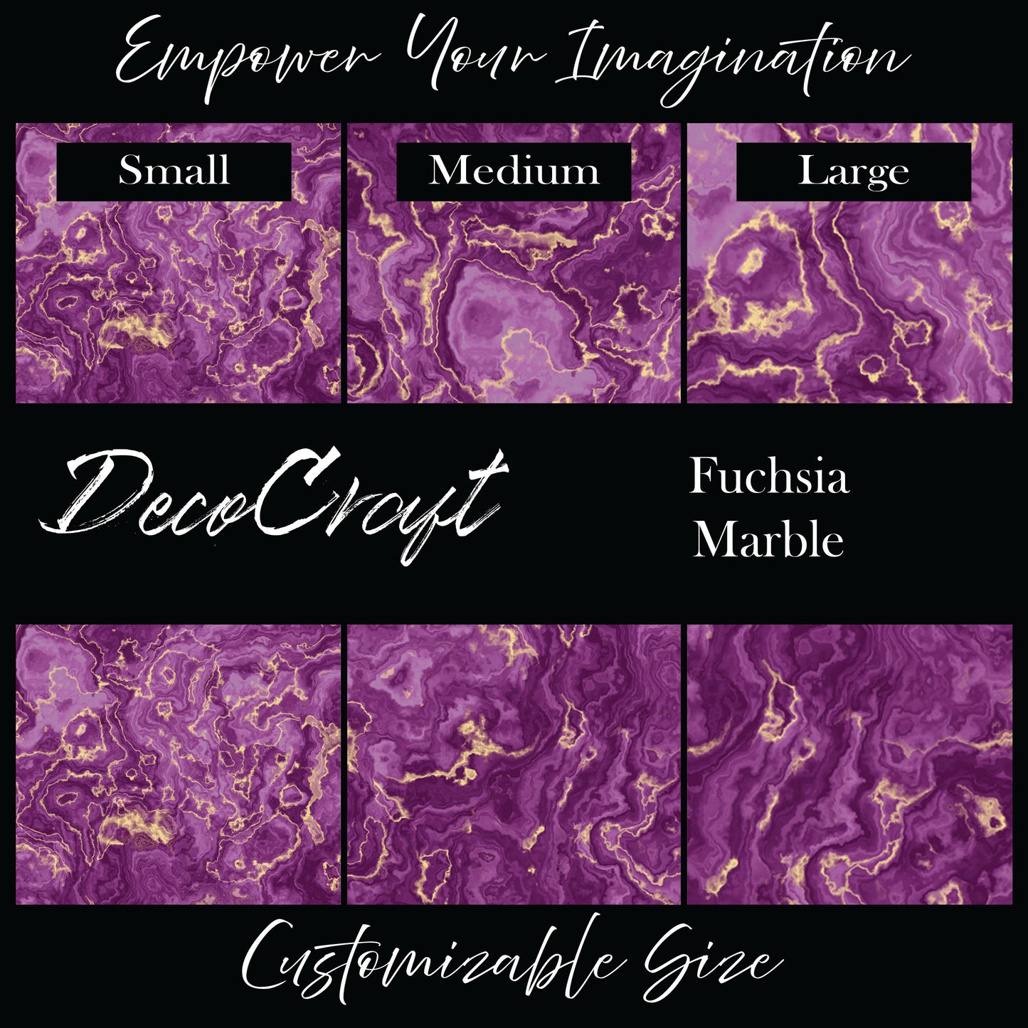 DecoCraft - Marble - Fuchsia