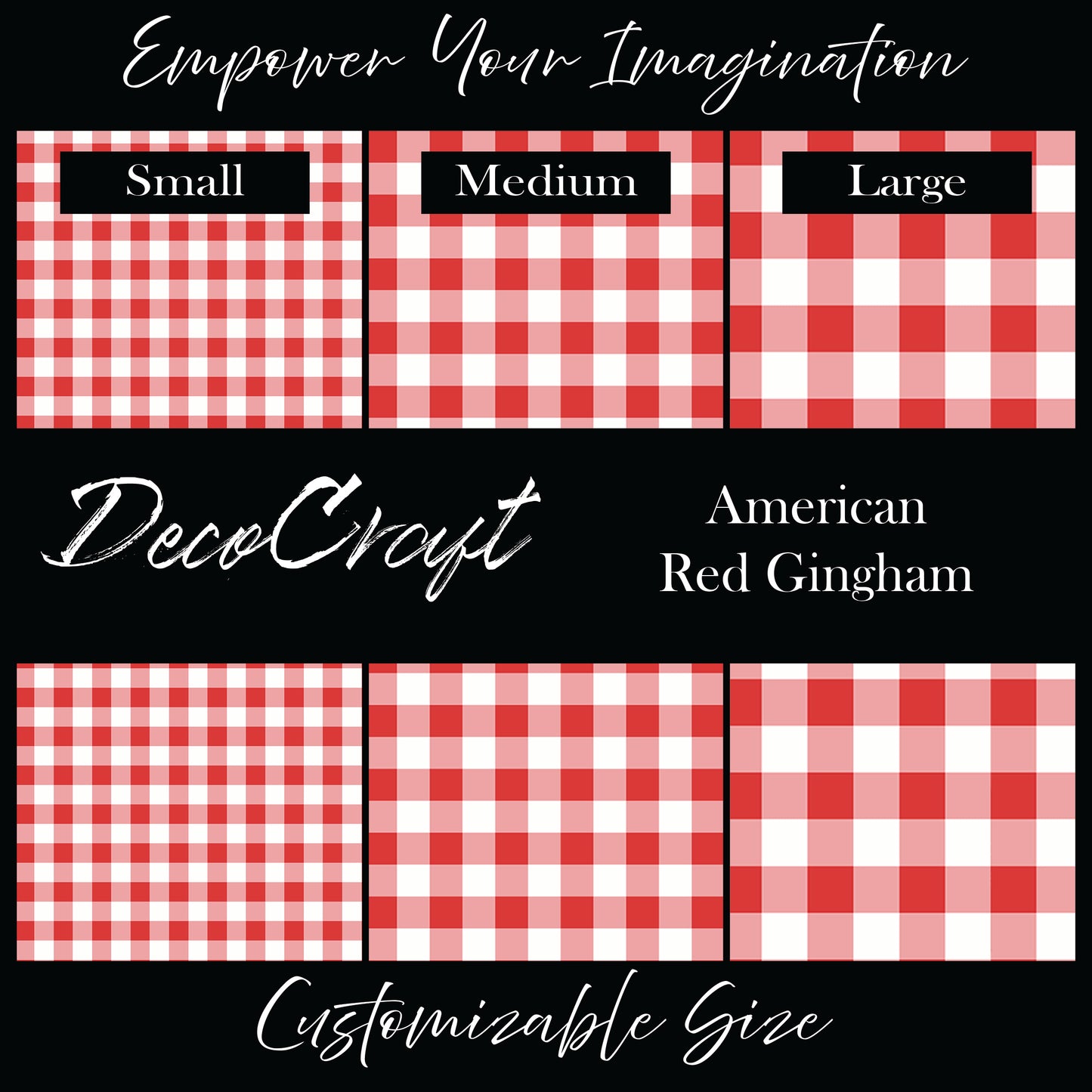 DecoCraft- Americana - American Red Gingham