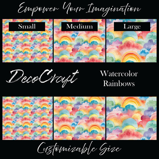 DecoCraft - Landscapes & Skies - Watercolor Rainbows