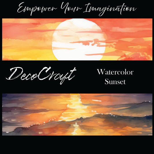 DecoCraft - Landscapes & Skies - Watercolor Sunset