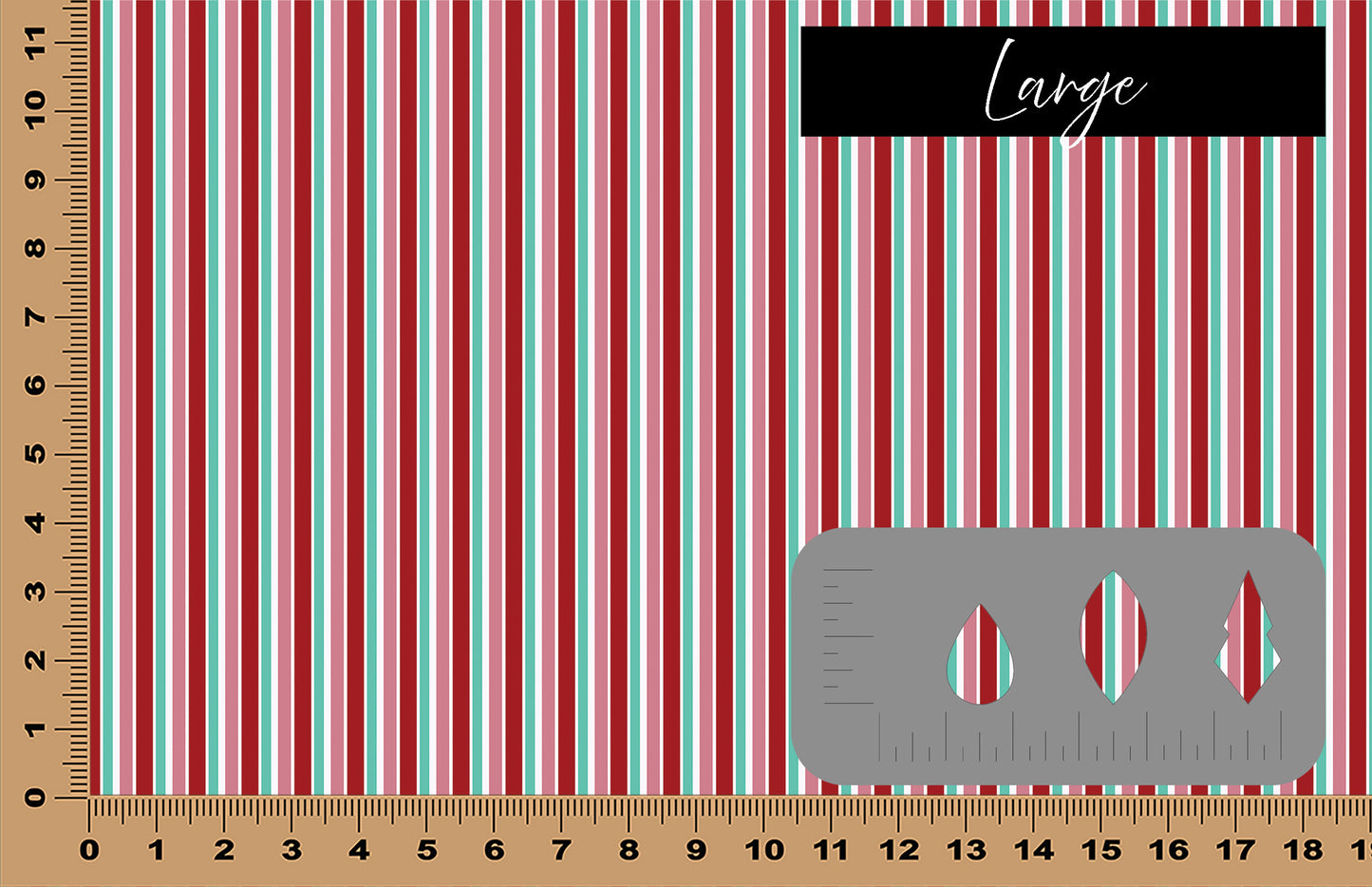 DecoCraft Christmas - Winterberry - Stripes