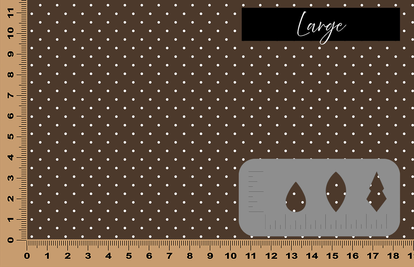 DecoCraft - Polka Dots - Dark Brown