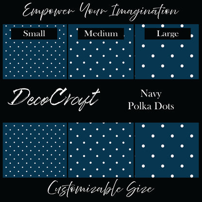 DecoCraft - Polka Dots - Navy