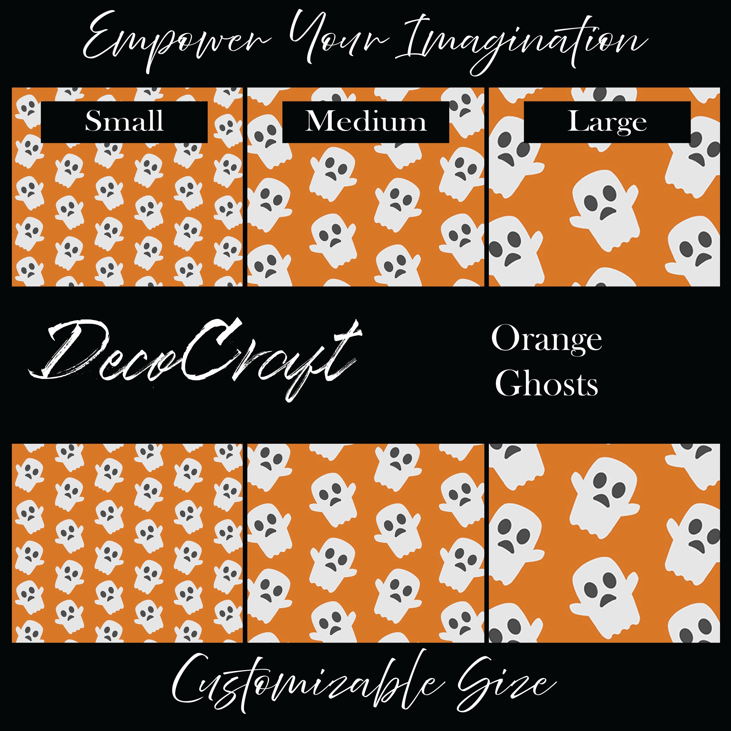DecoCraft - Halloween - Orange Ghosts – H & H Creations