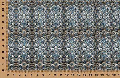 DecoCraft - Patterns - Art Nouveau Blue & Silver