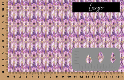 DecoCraft - Stained Glass - Art Deco - Lilac