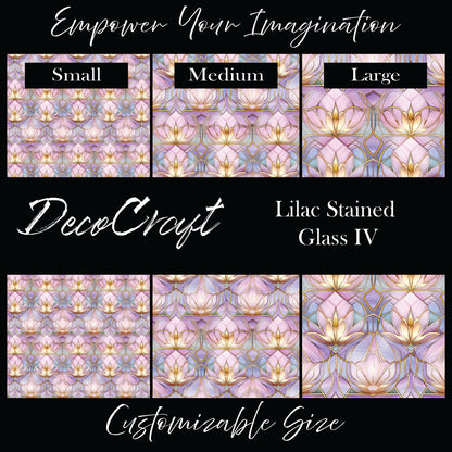 DecoCraft - Stained Glass - Art Deco - Lilac IV