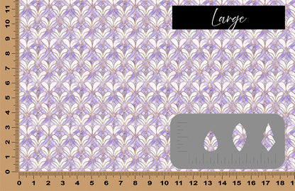 DecoCraft - Stained Glass - Art Deco - Lilac V