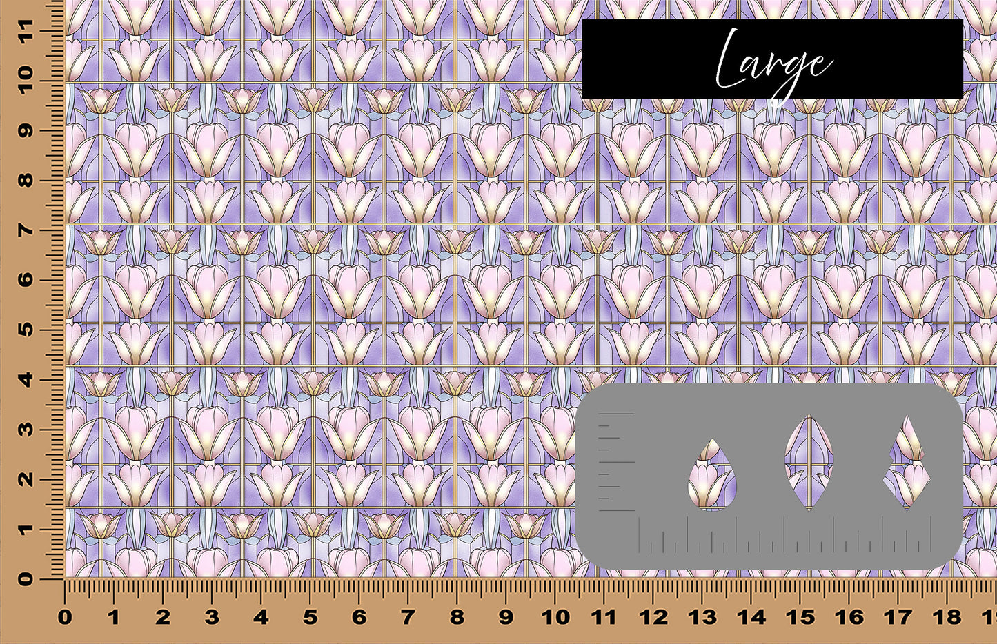 DecoCraft - Stained Glass - Art Deco - Lilac VIII