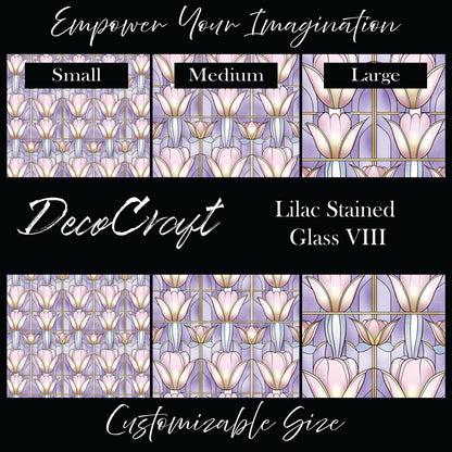 DecoCraft - Stained Glass - Art Deco - Lilac VIII