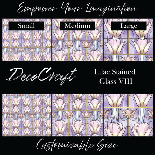 DecoCraft - Stained Glass - Art Deco - Lilac VIII