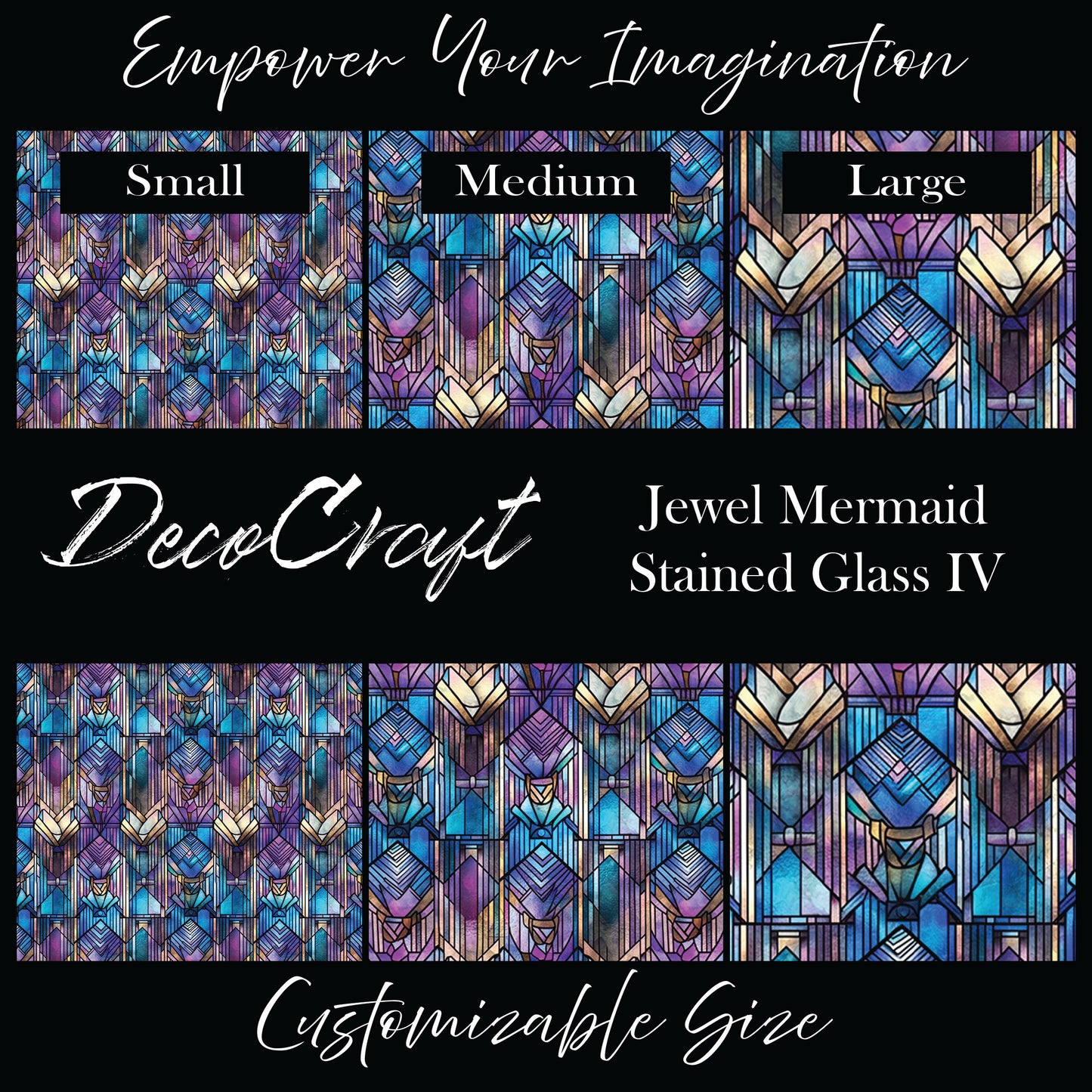 DecoCraft - Stained Glass - Jewel Mermaid IV