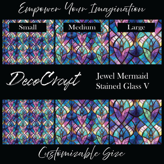 DecoCraft - Stained Glass - Jewel Mermaid V