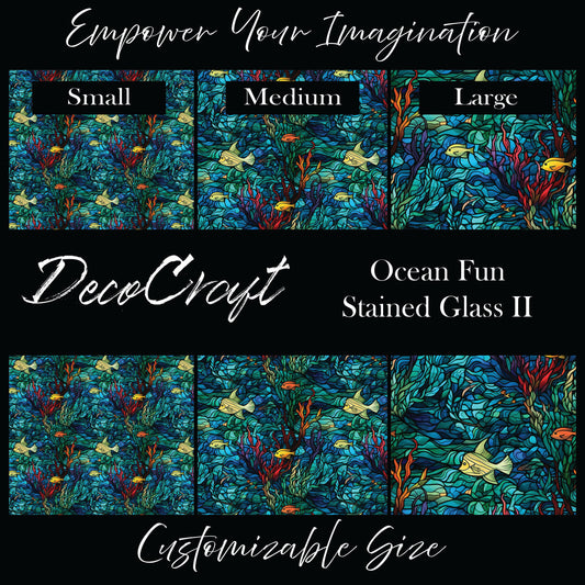 DecoCraft - Stained Glass - Ocean Fun II