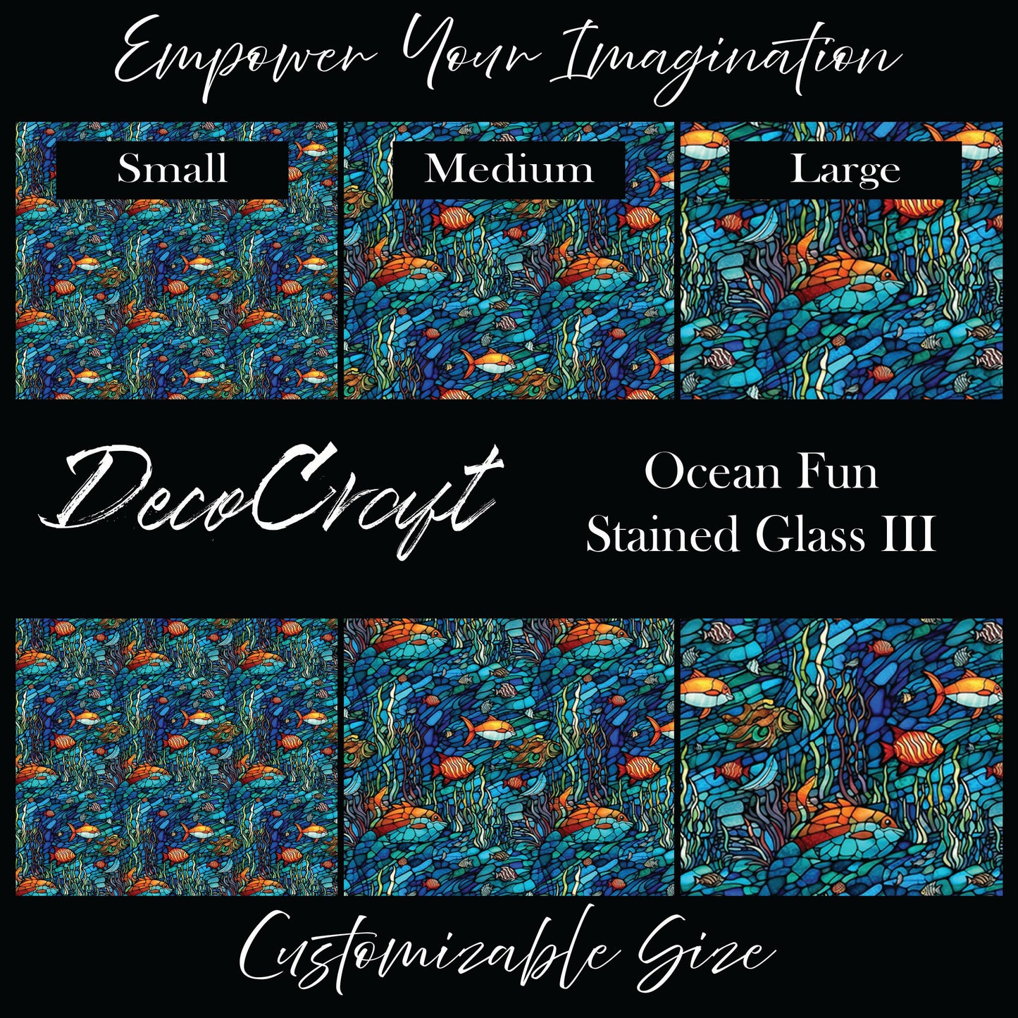 DecoCraft - Stained Glass - Ocean Fun III