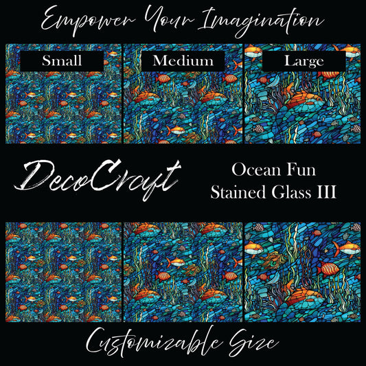 DecoCraft - Stained Glass - Ocean Fun III