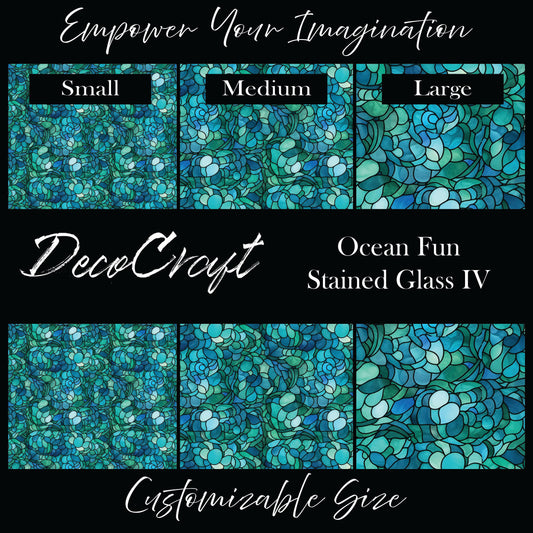 DecoCraft - Stained Glass - Ocean Fun IV