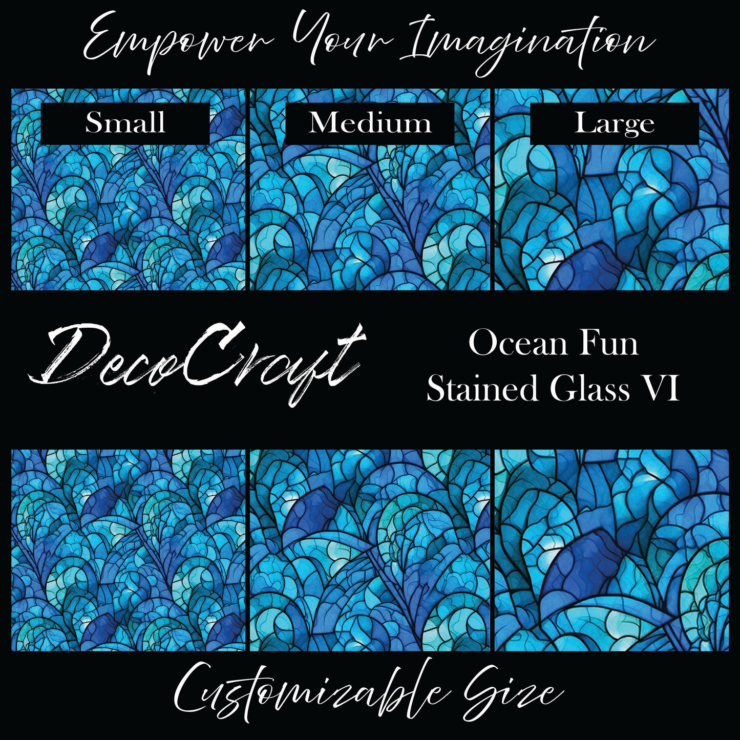 DecoCraft - Stained Glass - Ocean Fun VI