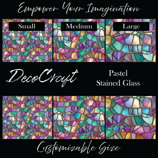 DecoCraft - Stained Glass - Multicolor - Pastel